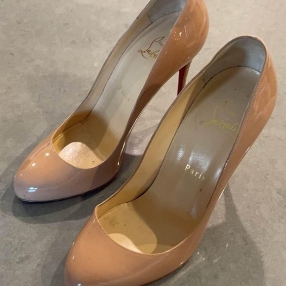 Christian Louboutin Shoes - Christian Louboutin Nude Red Bottom Heels